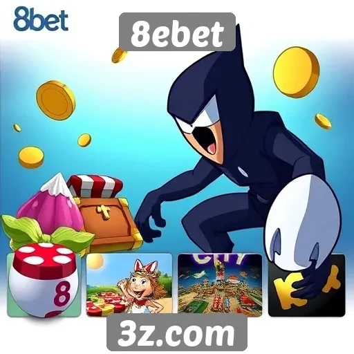 Variedade de jogos disponíveis no 8ebet